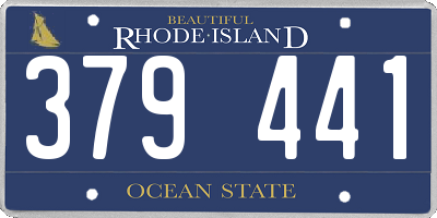 RI license plate 379441
