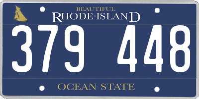 RI license plate 379448