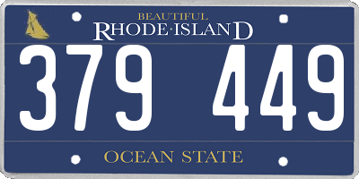 RI license plate 379449