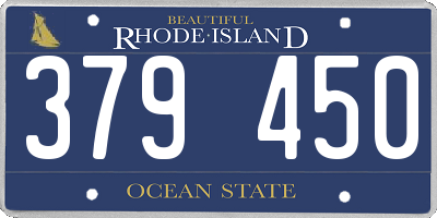 RI license plate 379450