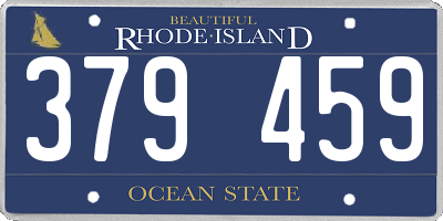 RI license plate 379459