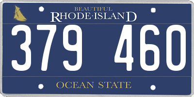 RI license plate 379460