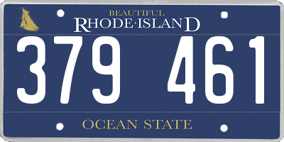 RI license plate 379461