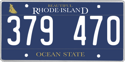 RI license plate 379470