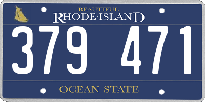 RI license plate 379471