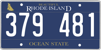 RI license plate 379481