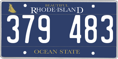 RI license plate 379483