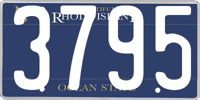 RI license plate 3795