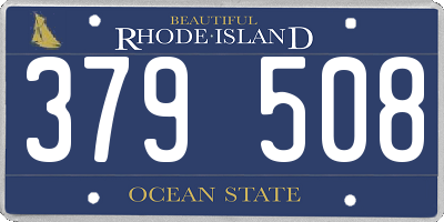 RI license plate 379508