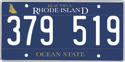 RI license plate 379519