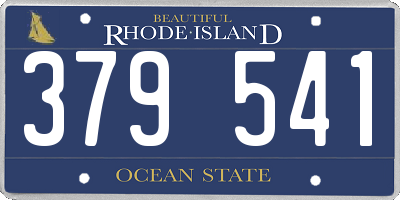RI license plate 379541