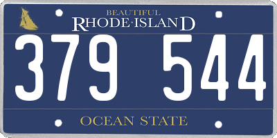 RI license plate 379544