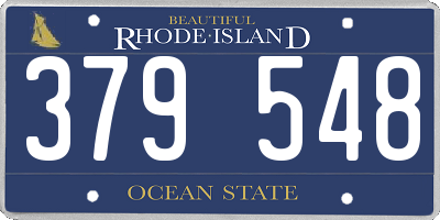 RI license plate 379548
