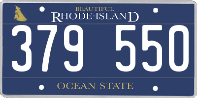 RI license plate 379550