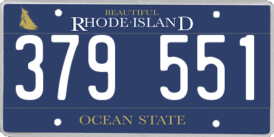 RI license plate 379551
