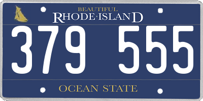 RI license plate 379555