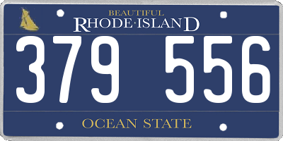 RI license plate 379556