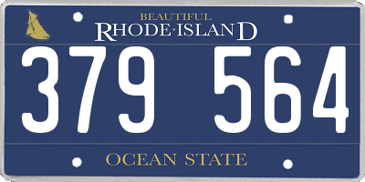 RI license plate 379564