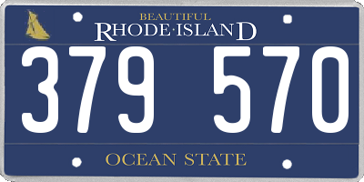 RI license plate 379570