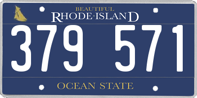 RI license plate 379571
