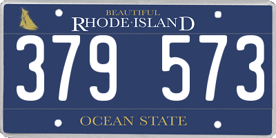 RI license plate 379573