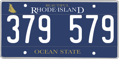 RI license plate 379579