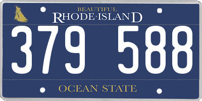 RI license plate 379588