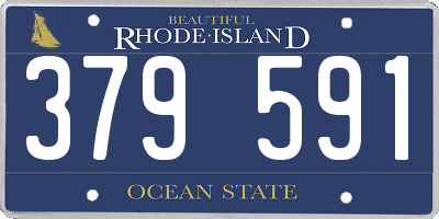 RI license plate 379591