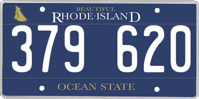 RI license plate 379620