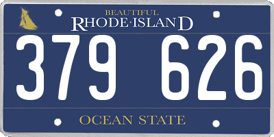 RI license plate 379626