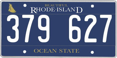 RI license plate 379627