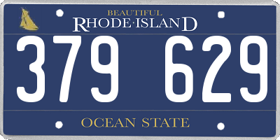 RI license plate 379629