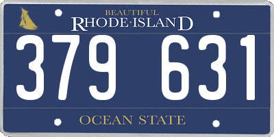 RI license plate 379631