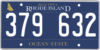 RI license plate 379632