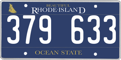 RI license plate 379633