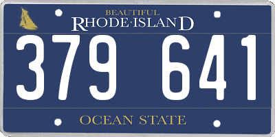 RI license plate 379641