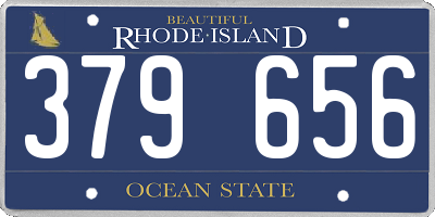 RI license plate 379656