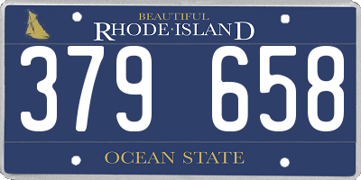 RI license plate 379658
