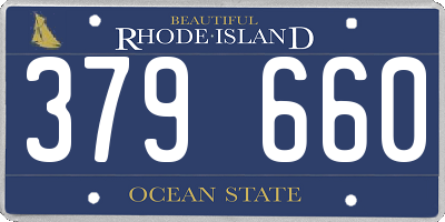 RI license plate 379660