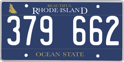RI license plate 379662