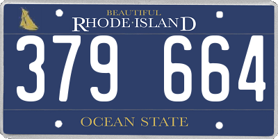 RI license plate 379664