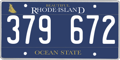 RI license plate 379672