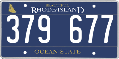RI license plate 379677