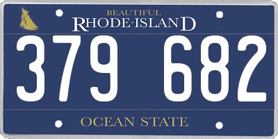 RI license plate 379682