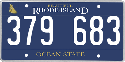 RI license plate 379683