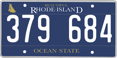 RI license plate 379684