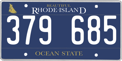 RI license plate 379685