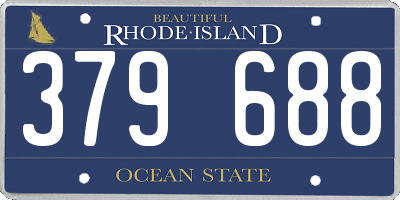 RI license plate 379688