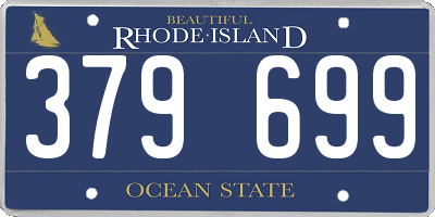 RI license plate 379699