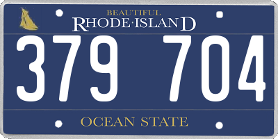 RI license plate 379704